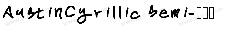 AustinCyrillic Semi字体转换